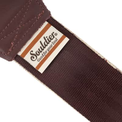 Immagine Souldier 2" Guitar Strap - "Marigold" Burgundy - 4