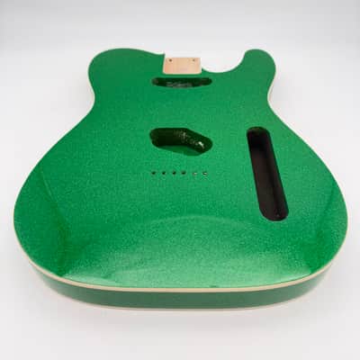 HooDoo Telecaster Body Alder Bound Sparkle Green Light htb6360 image 5