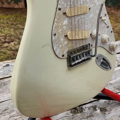 Fender Transitional Period (MIJ to MIM) Fujigen Stratocaster Olympic White 1990 MIM image 5