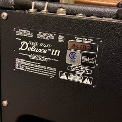 Fender Hot Rod Deluxe III 3-Channel 40-Watt 1x12" Guitar Combo 2010 - 2017 - Black image 4