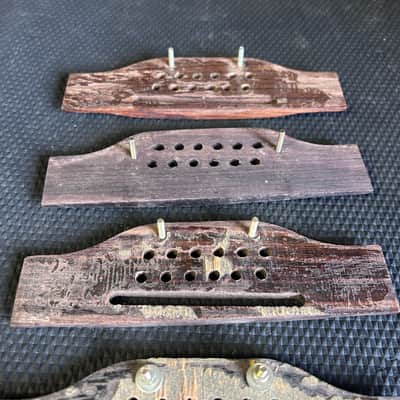 Lot of 6: Vintage Gibson 12 String Rosewood Bridges LUTHIERS SPECIAL image 5