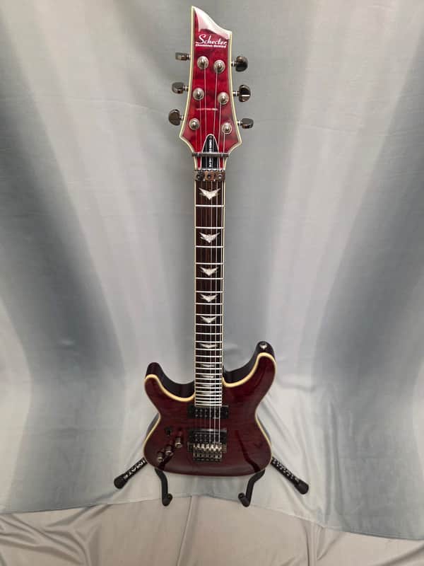 Schecter Omen Elite-6 FR Left-Handed 2021 - Present - Black Cherry Burst image 1