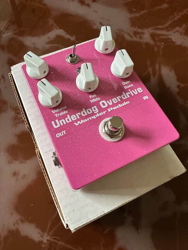 Wampler Underdog Overdrive (Early Custom Edition - Pink Sparkle) Late 2000s - Pink image 1