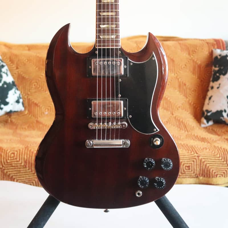 1970's Fernandes Greco SG "Lawsuit Era" Electric Guitar Dark Cherry image 1