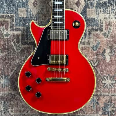 1986 Gibson Les Paul Custom Ferrari Red Rare Left Handed Vintage Electric Guitar W/ Original Hardshell Case! image 7