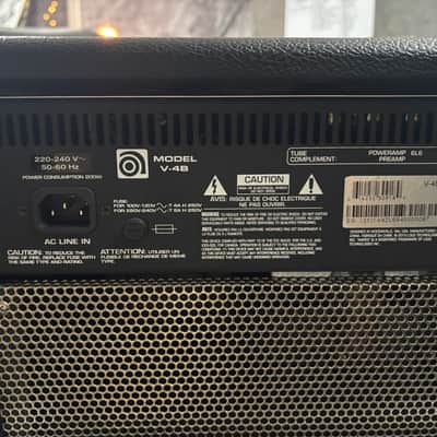 Ampeg V-4B 100-Watt Tube Bass Amp Head 2020 image 6