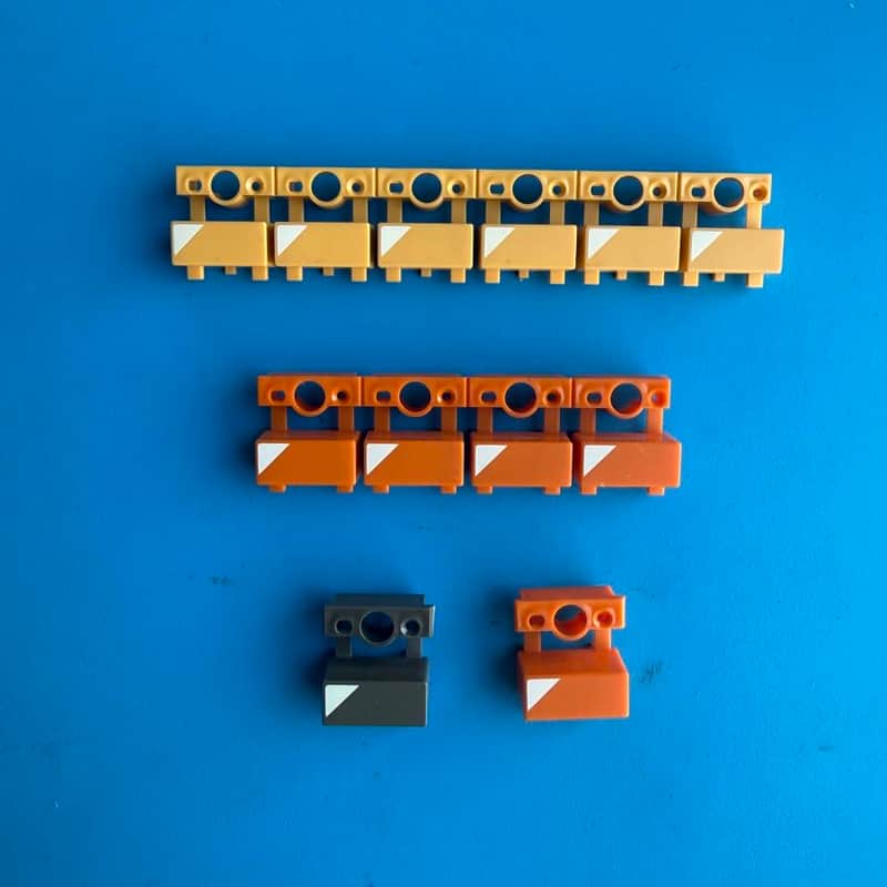 Immagine CASIO MT-35 Vintage Keyboard Part: Orange Yellow Push Button Cover Set - 1