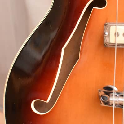 Astro Semi Acoustic – RARE 1960s German Vintage Archtop Jazz Guitar Gitarre Hopf image 9
