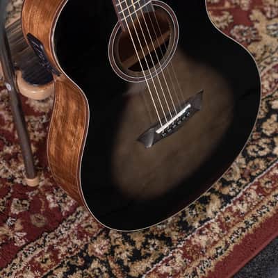 Washburn VITE S9V Bella Tono Studio Cutaway Acoustic Electric Guitar, Gloss Charcoal Burst (BTS9VCECH-D-U) image 2