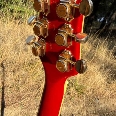 Jay Turser Single Cut les paul jt200 D - Heritage Cherry Sunburst image 9