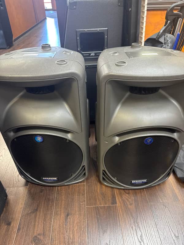 Mackie SRM450 1000-Watt 2-Way Portable Powered Loudspeaker 2002 - Present - Black image 1