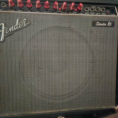 Fender Studio 85 65-Watt 1x12" Solid State Guitar Combo 1988 - 1989 - Black image 1