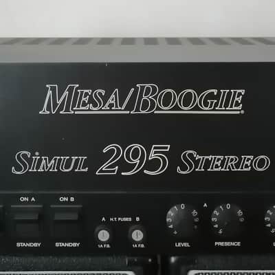 Mesa Boogie 295 Stereo Simul-Class 2-Channel 95-Watt Power Amplifier 1985 - 1992 - Black image 1
