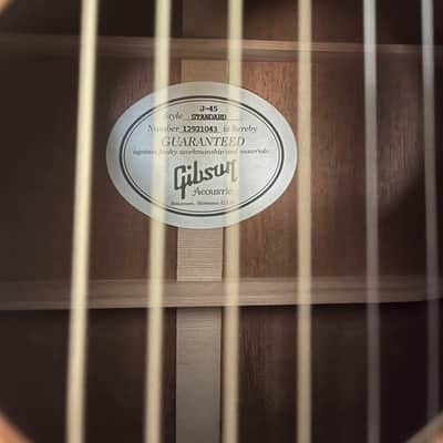 Gibson J-45 Standard 2009 - 2014 - Antique Natural image 10