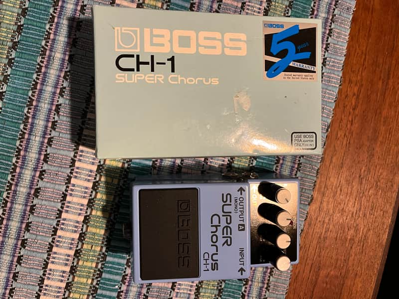 In mint condition - Boss CH-1 Super Chorus (Dark Gray Label) 2001 - Present - Blue image 1
