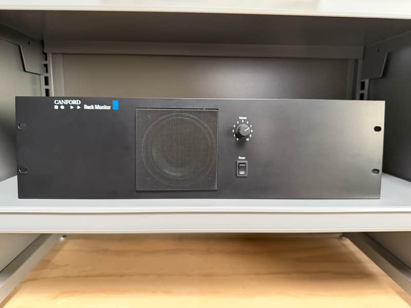 Canford Audio - Powered Diecast Loudspeaker - Active Rackmount (3U) "Check-Listen" Monitor image 1