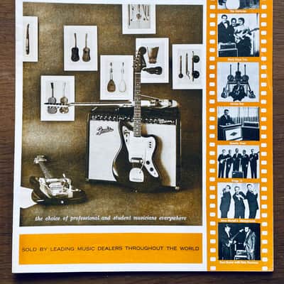 Fender Reprint Insert Catalogue 1963-64 Down Beat Magazine image 1