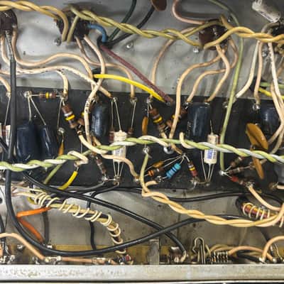 Vintage 1970's Fender Super Reverb 4x10 all tube guitar combo amp image 12