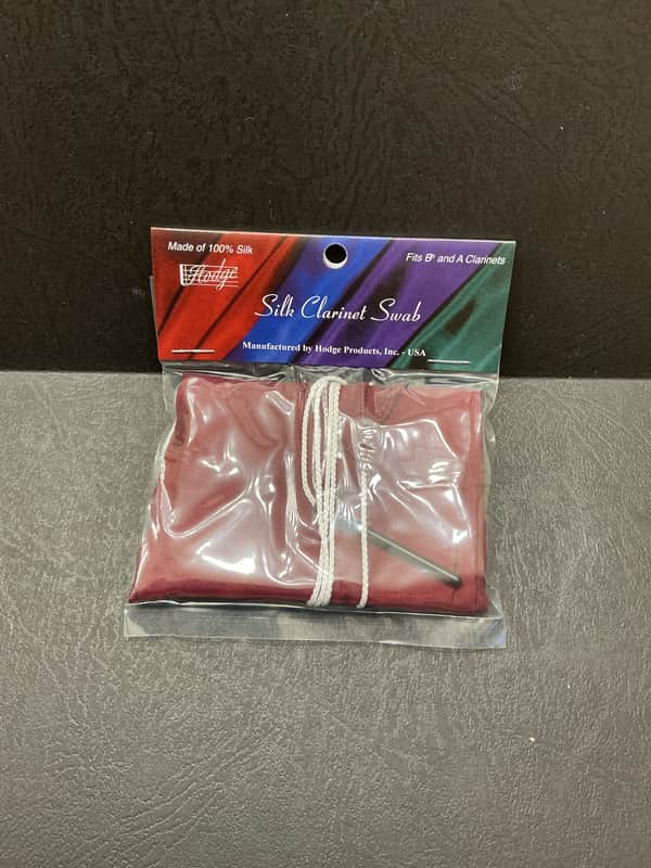 Hodge Silk Swab For Bb/A Clarinet Burgundy image 1