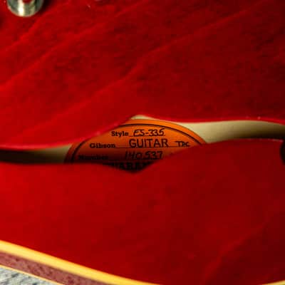 Gibson Custom Murphy Lab 1961 ES-335 Reissue Ultra Light Aged - Sixties Cherry image 13