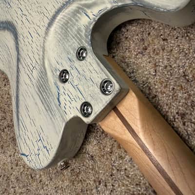 One of a Kind Nikita Kintia Soapbar / P90 T-Style Wild Blue Telecaster image 8