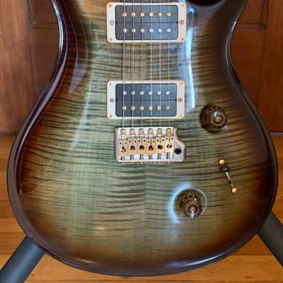 PRS Paul Reed Smith Custom 24 Sprayers Choice! Green Smokeburst 10 Top With Gold Hardware And Case image 2
