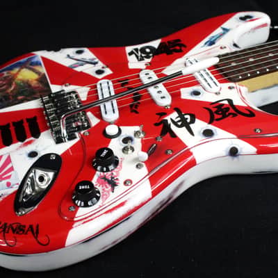 Custom Painted and Upgraded (Aged and Worn) Fender Squier CXS Strat With Matching Headstock and Pickguard image 13
