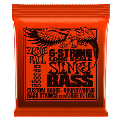Ernie Ball 2838 Nickel Wound 6 corde scala lunga 32-130 image 1