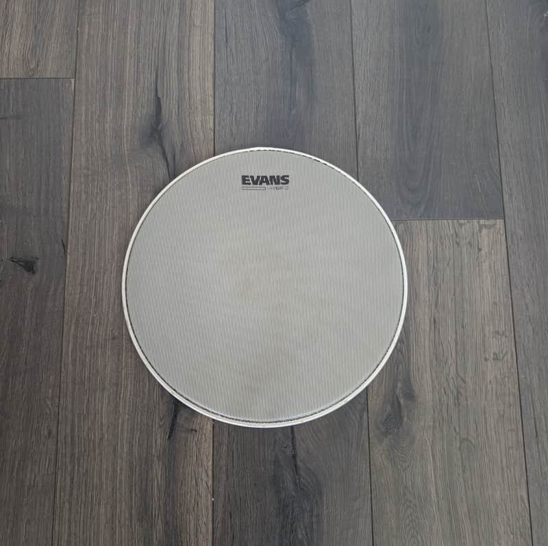 Evans Hybrid Coated Snare Grey Batter 14" inch Marching Drum Corp image 1