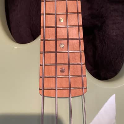 Carvin B4 Electric Bass 4 String  with Active Electronics!  AS~New and in Minty.  2005 - Sea Foam Green, Maple, Abalone, Custom Made cap'n Mike Model.  OHSC and all paperwork.  Killer Bass! image 2