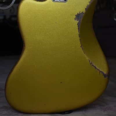American Fender Jaguar Custom Relic Gold Sparkle image 16