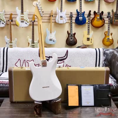 Fender Custom Shop Vintage Custom '55 1955 Hardtail Stratocaster Time Capsule Package Aged White Blonde 7.30 LBS image 9