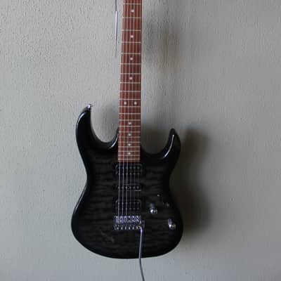 Brand New Ibanez Gio GRX70QA Electric Guitar - Transparent Black Burst image 1