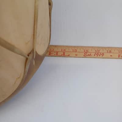16x13"Hand Carved Log Drum Rawhide Medicine Shamanic Ritual Percussion Music+Med image 9