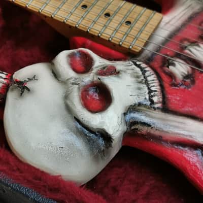 J. Frog Skull & Bones George Lynch Prototype #1 from 1985 Blood Bones image 6