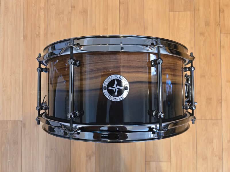 Snares - (Used) Bucks County Drum Co. 6.5x14 Rosewood Ply Snare Drum image 1