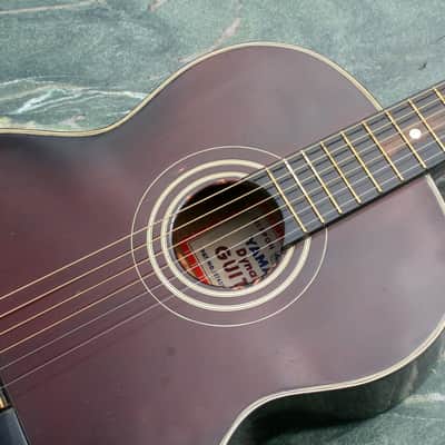 Yamaha Nippon Gakki Dynamic Guitar No.10B Red Label 1961 Maroon+Original Semi Hrad Case image 10