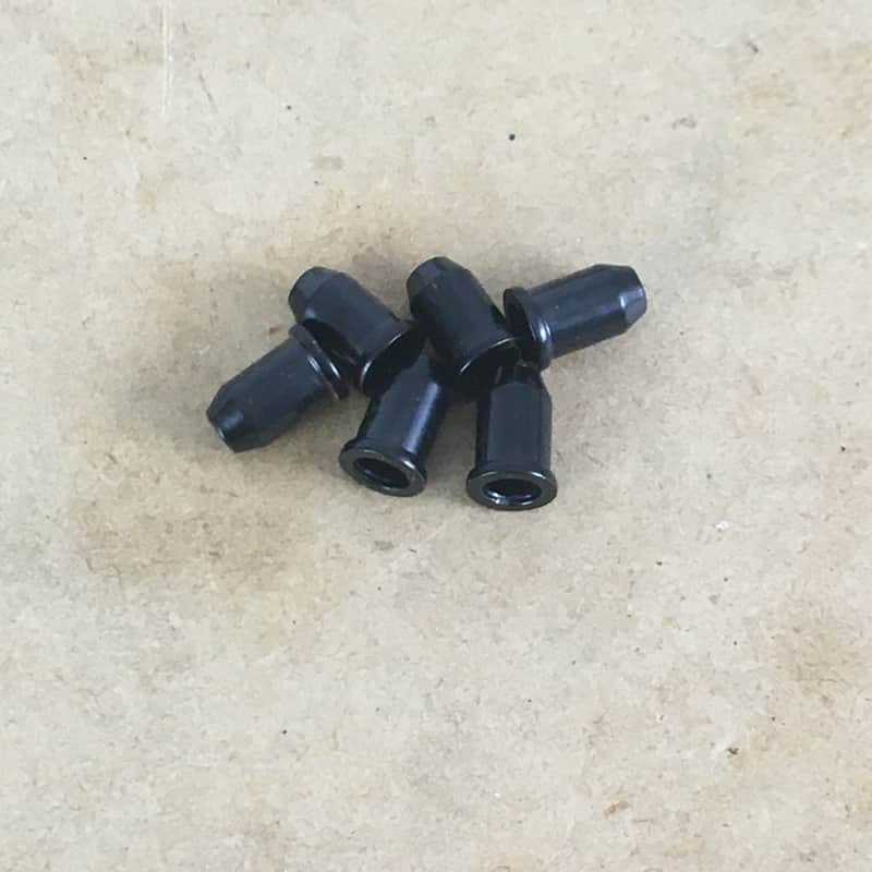 ? Luthier Parts 6 string ferrules Black (light nos) relic