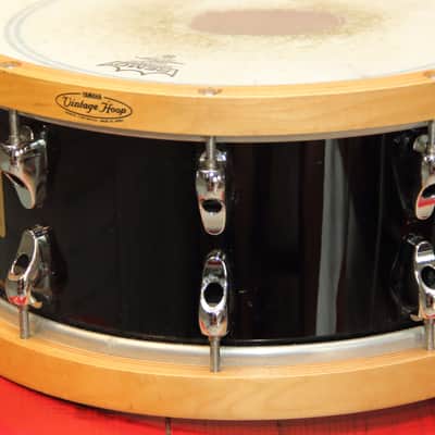 Yamaha MSD14AF Anton Fig Signature 14x6" Maple Snare Drum 2000s - Black image 7