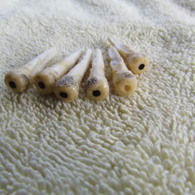 Vintage Bridge Pins Aged Yellowed Set Of 6 Vintage Bridge Pins 1950's? 1960's? Cool Vintage Vibe Bridge Pins image 2