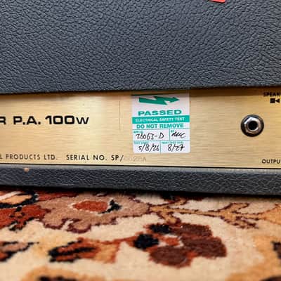 Vintage 1970 Marshall JMP Super PA 100w Metal Panel 1968 Amplifier Head *1970s* image 12