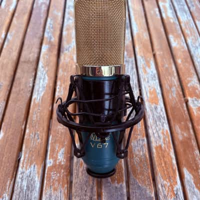 MXL V67G Large Capsule Condenser Mic 2010s - Green/Gold image 1