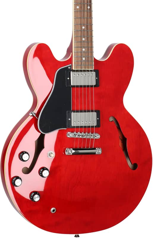 Epiphone ES-335 Electric Guitar, Left-Handed - Cherry image 1