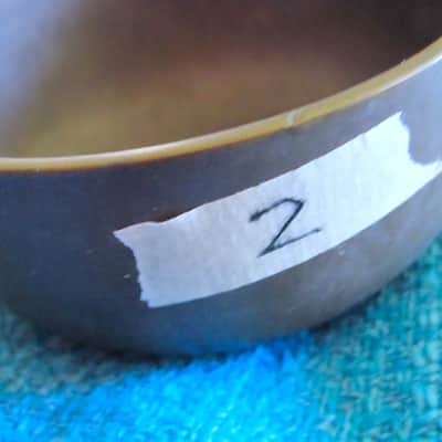 Japanese Rin Singing Bowl Cup Chime - Vintage image 4
