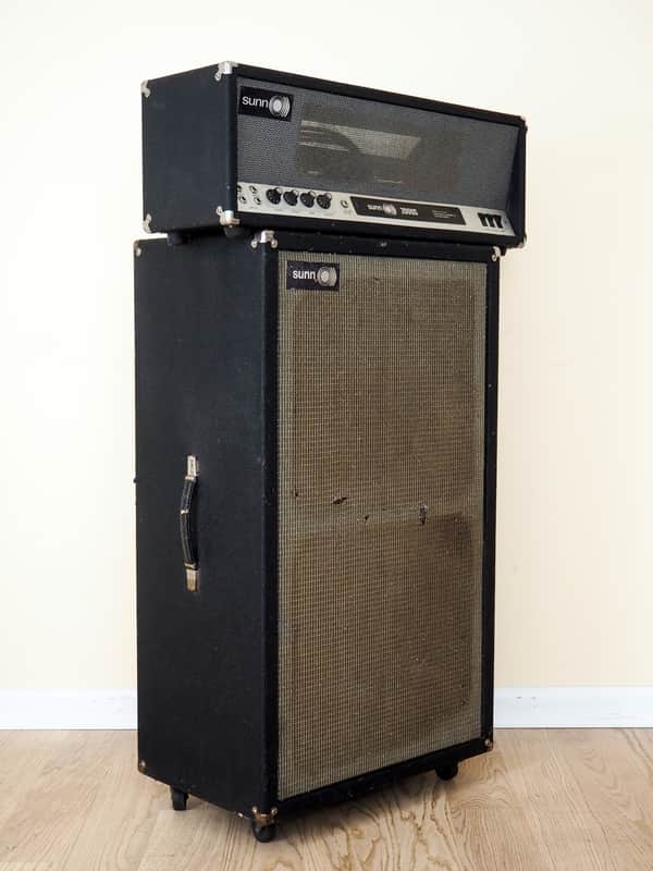 1968 Sunn 2000s Vintage Tube Amp Head & 2x15 Sunn Speaker Cabinet, Dynaco Transformers, JBL Speakers image 1