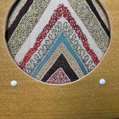 Rotary Connection 1x8 mini/portable loaded guitar speaker cab. Vintage 8 ohm 25 watt speaker. Vintage unique style. Semi open. Handmade. 2026 - Blonde wood image 18