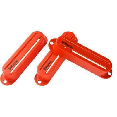 NEW DiMarzio Genuine DM2002 Fast Track Pickup Covers (3) Made in USA- RED