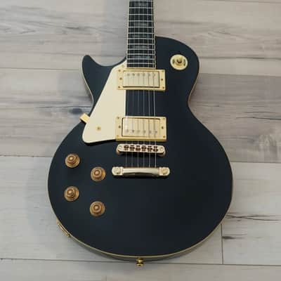 AIO SC77 Left Handed Electric Guitar - Solid Black *Cream Inlay w/SKB-56 Hard Case imagen 3