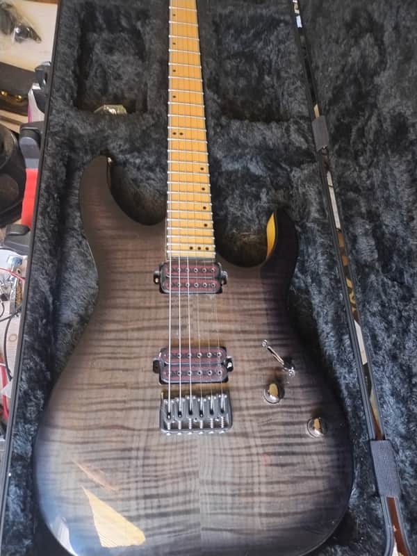 Schecter Banshees set FE & HT matching Prototypes Schecter apocalypse pickups black binding image 1