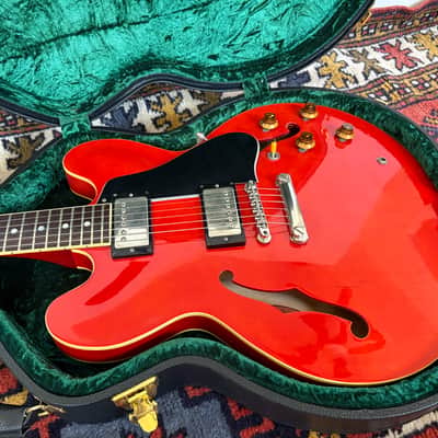 1982 Tokai ES100R Vintage Semi-Hollow ES Guitar Watermelon Long Guard, Japan image 12